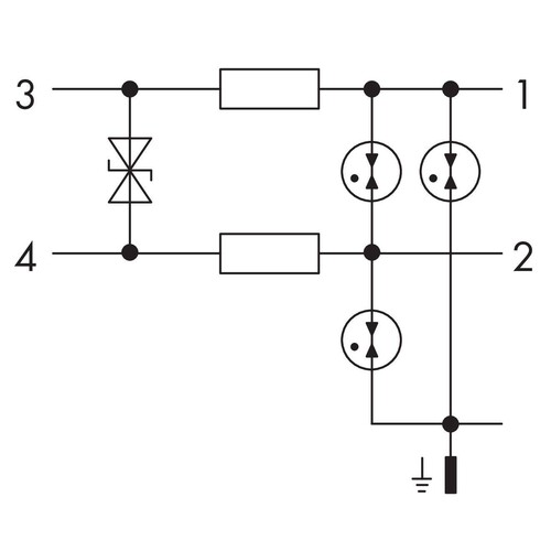 792-803 Wago Überspannungsschutz im eigensicheren Stromkreisen MDEX 24 Produktbild Additional View 1 L