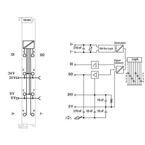 753-1631 Wago SMI Master LoVo 24 VDC Produktbild Additional View 1 L