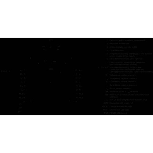 6ES7134-6HB00-0DA1 Siemens ET 200SP AI 2 X U/I 2 , 4 Wire HS Produktbild Additional View 1 L