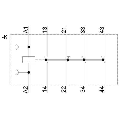 3RH2131-2AB00 Siemens HILFSSCHUETZ,3S+1OE,AC24V 50/60HZ Produktbild Additional View 1 L