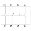 3RH1921-1XA22-0MA0 Siemens HILFSSCHALTER 2S+2OE DIN EN 50012 4-POL Produktbild Additional View 1 S