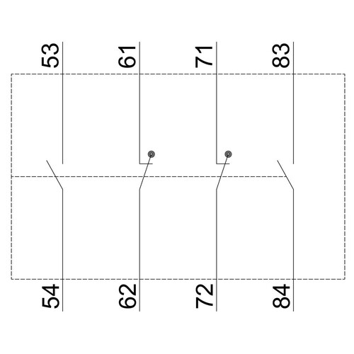 3RH1921-1XA22-0MA0 Siemens HILFSSCHALTER 2S+2OE DIN EN 50012 4-POL Produktbild Additional View 1 L