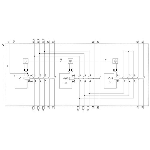 3RA2426-8XF32-2BB4 Siemens Stern Dreieck Komb.,22kW/400 V, DC 24 V Produktbild Additional View 1 L