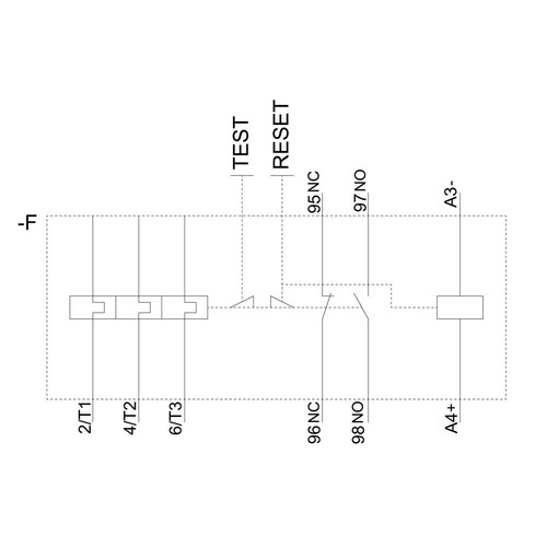 3RB3143-4XD0 Siemens ELEKTR. UEBERLASTRELAIS, 32...115 A Produktbild Additional View 1 L