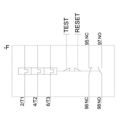 3RB3046-1XB0 Siemens ELEKTR. UEBERLASTRELAIS, 32...115 A Produktbild Additional View 1 L