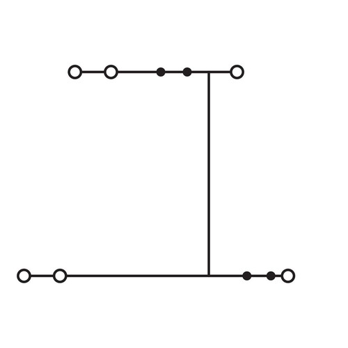 870-539 Wago 3 Leiter Doppelstockklemme 6 Leiter Durchgangsklemme N, blau Produktbild Additional View 1 L
