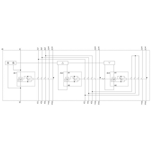 3RA2445-8XF32-1NB3 Siemens Stern Dreieck Komb.,75 kW/400V,ACDC20-33 Produktbild Additional View 1 L