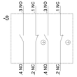 3SU1100-2BL60-1LA0 Siemens KNEBELSCHALTER, I O II, SCHWARZ, WEISS Produktbild Additional View 1 S