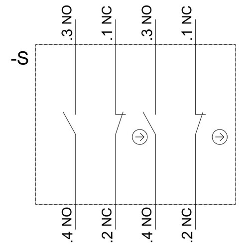 3SU1100-2BL60-1LA0 Siemens KNEBELSCHALTER, I O II, SCHWARZ, WEISS Produktbild Additional View 1 L