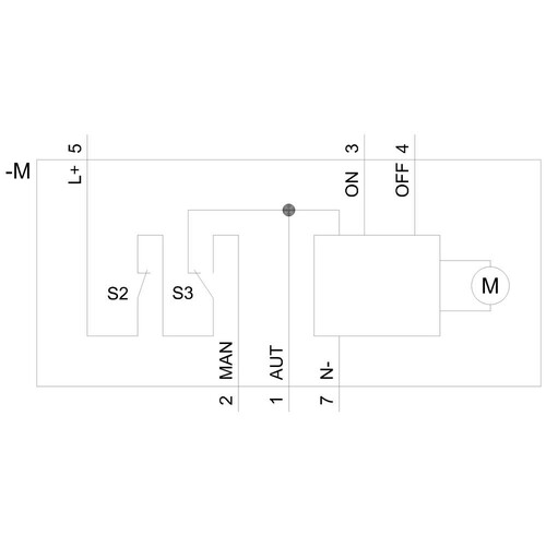 3VA9157-0HA10 Siemens Motorantrieb 24 60V DC Zubehör für: 3VA1 160. Produktbild Additional View 1 L