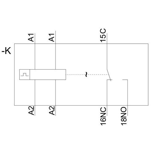 3RP2555-1AW30 Siemens Zeitrelais, Blinkrelais asymmetrisch 1W, 15 Zeitber Produktbild Additional View 1 L