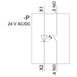 3SU1102-0AB40-1BA0 Siemens Drucktaster, beleuchtet, 22mm, rund, Kunststoff, grü Produktbild Additional View 1 S