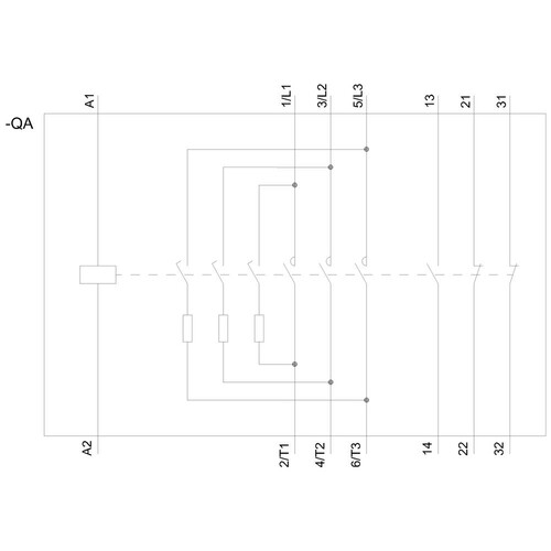 3RT2626-1AP05 Siemens Schütz, AC-6B, 20kVAr/400V, 1S+2Ö, AC 230V, 50Hz, 3-po Produktbild Additional View 2 L