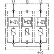 908314 Dehn DG MU 3PY 480 3W+G Überspannungsableiter Typ 2 DEHNguard M Produktbild Additional View 1 S