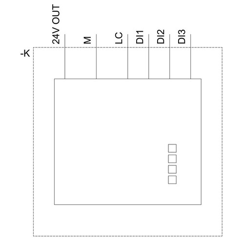 3RK1908-1AA00-0BP0 Siemens 3DI/LC-Modul (Anschlussklemmen) für ET 200SP Motorst Produktbild Additional View 2 L