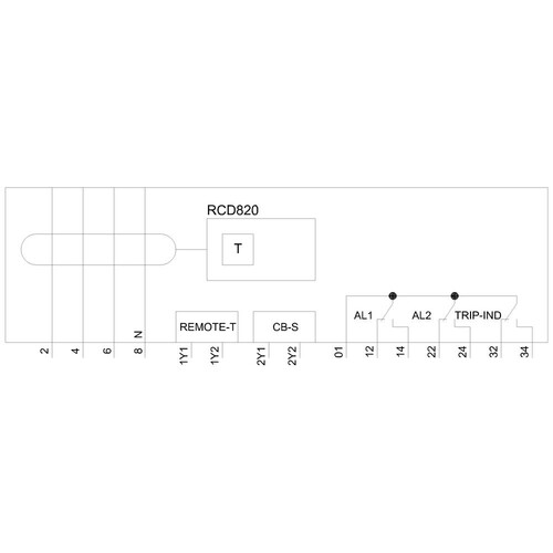 3VA9424-0RL30 Siemens Differenzstrom Schutzgerät RCD820 advanced RCD Typ A u Produktbild Additional View 1 L