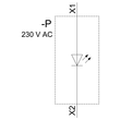 3SU1401-1BF50-3AA0 Siemens LED Modul mit integrierter LED, AC 230V, blau Produktbild Additional View 1 S