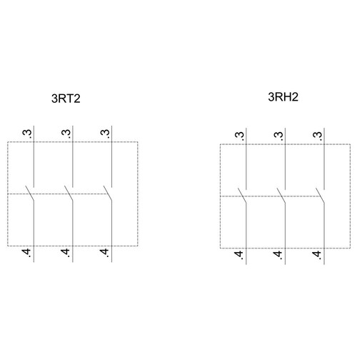3RH2911-2HA30 Siemens Hilfsschalterblock 3S Strombahnen:1S, 1S für Hilfs /Motors Produktbild Additional View 1 L