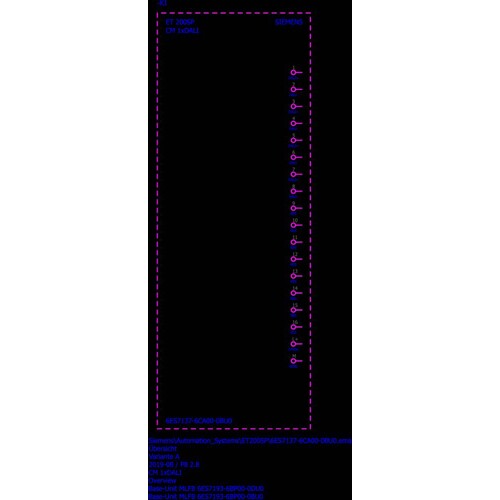 6ES7137-6CA00-0BU0 Siemens SIMATIC ET 200SP, CM 1x DALI, DALI Mastermodul Produktbild Additional View 1 L