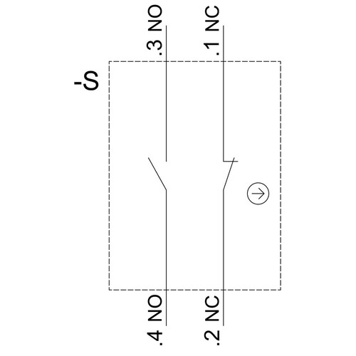 3SU1100-0AB40-1FA0 Siemens Drucktaster, 22mm, rund, Kunststoff, grün, Druckknop Produktbild Additional View 1 L