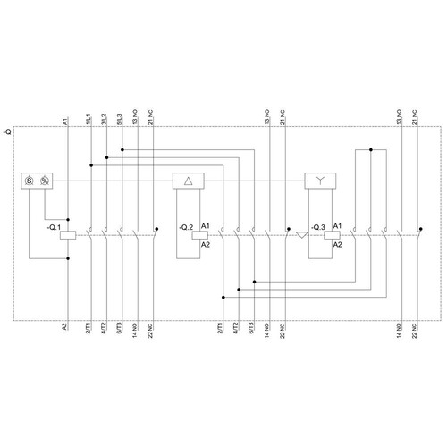 3RA24368XF321AL2 Siemens Stern Dreieck Kombination AC 3: 45kW/400V AC 230V, 3S Produktbild Additional View 1 L