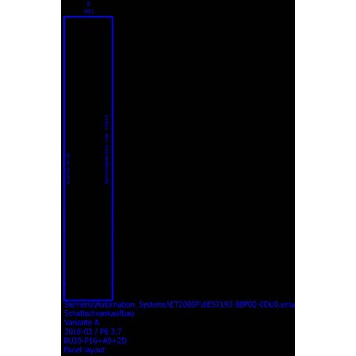 6ES71936BP000DU0 Siemens SIMATIC ET 200SP BU Typ U0 BU20-P16+A0+2D Produktbild Additional View 1 L
