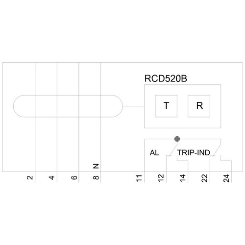 3VA91140RL21 Siemens Differenzstrom Schutzgerät RCD520B Basic RCD TYP B/B+ Produktbild Additional View 1 L