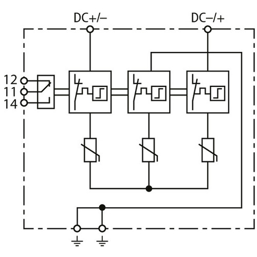 900075 Dehn Kombiableiter DEHNcombo YPV FM für Photovoltaik Systeme bis 1200V DC Produktbild Additional View 2 L