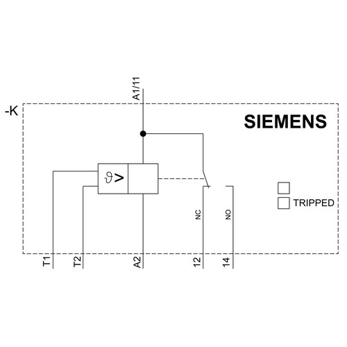 3RN20001AW30 Siemens Thermistor Motorschutzrelais, Kompakt, Schraubansc Produktbild Additional View 1 L
