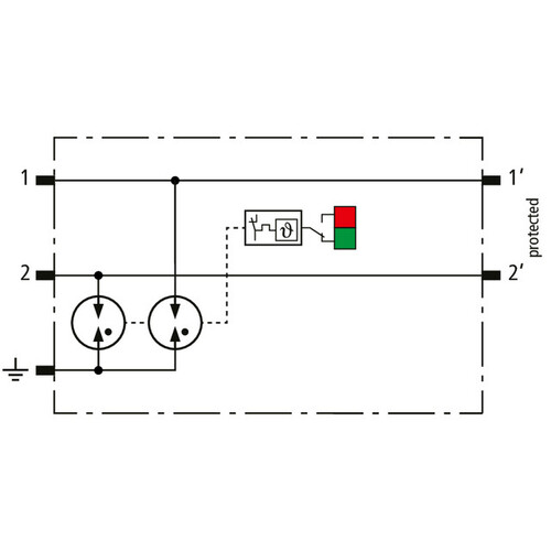 927210 Dehn Blitzstrom Ableiter für 2 Einzeladern BLITZDUCTORconnect mit Defe Produktbild Additional View 1 L