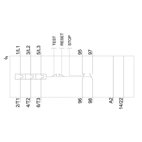 3RU21161DB1 Siemens Überlastrelais 2,2 3,2A Motorschutz S00, Class 10 Produktbild Additional View 1 L