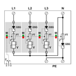 821730244 Citel DAC1-13VGS-31-275 4Polig Überspannungsableiter TYP 1+2+3 3+N Produktbild Additional View 1 S