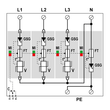821130244 Citel DAC50VGS-31-275 4Polig Überspannungsableiter TYP 2+3 3+N Produktbild Additional View 1 S