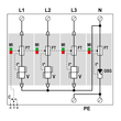 821110244 Citel DAC50S-31-275 TYP 2 Überspannungsableiter 4-Polig 3+N Produktbild Additional View 1 S