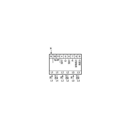 879-3000 Wago Energieverbrauchszähler für Direktanschluss 65A 3x230/400V MID Produktbild Additional View 1 L