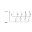 757-144 Wago M12 Sensor / Aktorbox, 4 fach, 4 polig, M23-Anschluss Produktbild Additional View 1 S