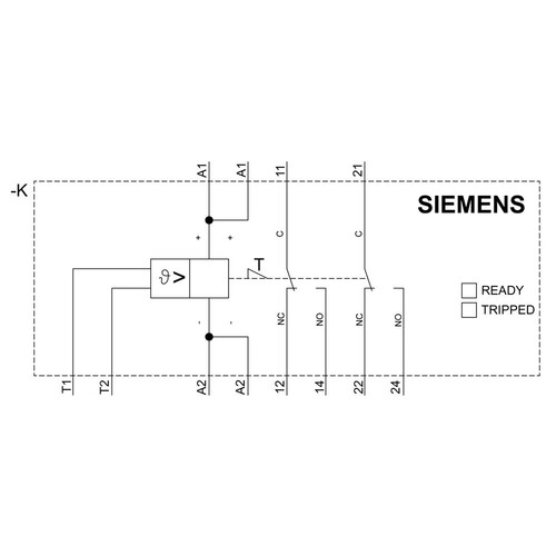 3RN2011-2BW30 Siemens Thermistor Motorschutzrelais, Standard, Federzugan Produktbild Additional View 1 L