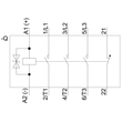 3RT2016-2KB42 Siemens Koppelschütz, AC 3, 9 A/4 kW/400V, 3 polig, DC 24V, 1Ö,  Produktbild Additional View 1 S