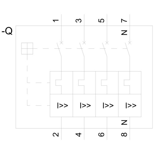 3VA1110-5GF42-0AA0 Siemens Leistungsschalter 3VA1 IEC Frame 160 Sc Produktbild Additional View 1 L