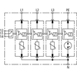 955329 Dehn Überspannungsableiter Typ 2 SPD VT2 4 polig für TT  und TN-S-Systeme Produktbild Additional View 2 S