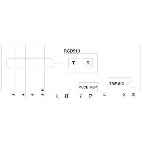 3VA9214-0RS20 Siemens Differenzstrom Schutzgerät RCD510 Basic RCD Typ A seit Produktbild Additional View 1 L