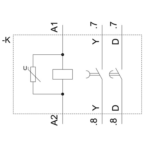 3RT1926-2GD51 Siemens Hilfsschalter Zeitbereich 1,5 30s, AC200-240V Produktbild Additional View 1 L