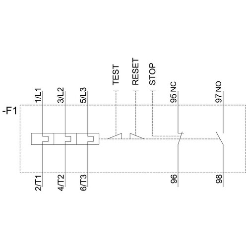 3RU2146-4KB1 Siemens Überlastrelais, 57 75A, für Motorschutz, S3, CLASS 10, Ein Produktbild Additional View 1 L