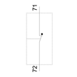 3RH2911-1BA01 Siemens Hilfsschalter 1Ö, stromb.: 1Ö, Anschluss von unten Produktbild Additional View 1 S