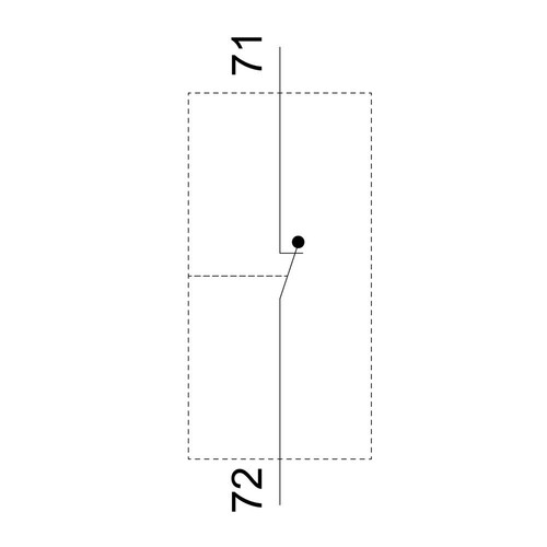 3RH2911-1BA01 Siemens Hilfsschalter 1Ö, stromb.: 1Ö, Anschluss von unten Produktbild Additional View 1 L