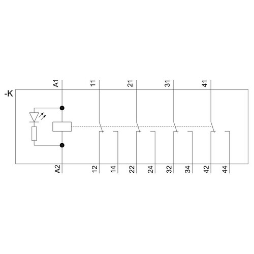 LZS:PT5B5T30 Siemens Steckrelais Komplettgerät AC230V, 4 Wechsler LED- M Produktbild Additional View 1 L