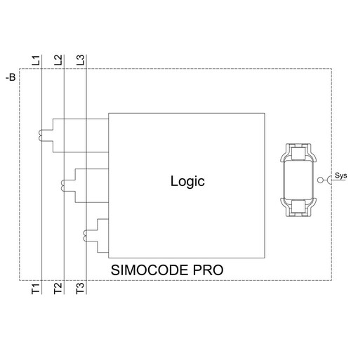 3UF71041BA000 Siemens Stromerfassungsmodul Einstellstrom 63.. Produktbild Additional View 1 L