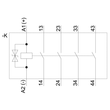 3RH21401KB40 Siemens Koppelhilfsschütz, 4S, DC 24V, S00, Schraubanschluss, mit  Produktbild Additional View 1 S