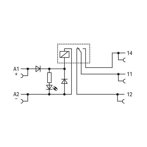 857-314 Wago Relaismodul, Eingangsnennspannung DC 24 V, 1 Wechsle Produktbild Additional View 1 L