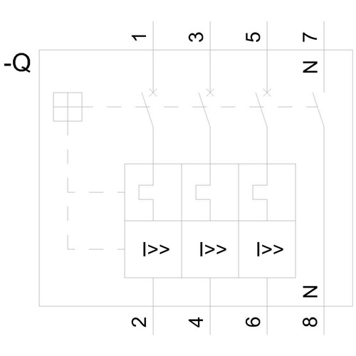 3VA11503EE460AA0 Siemens Leistungsschalter 3VA1 IEC Frame 160 Sc Produktbild Additional View 1 L